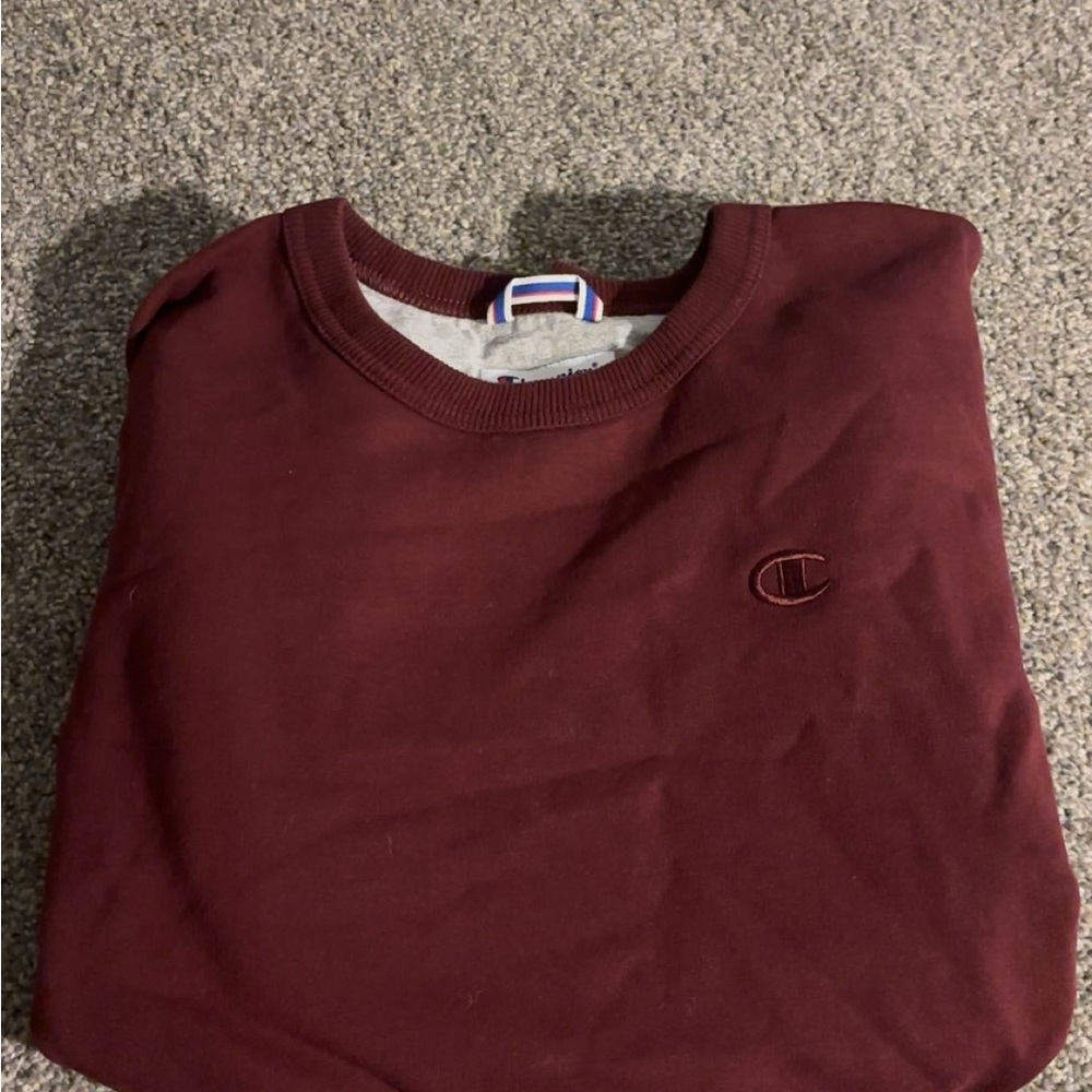 Vintage Champion Burgundy Crewneck Sweatshirt